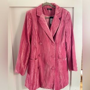 Crushed velvet Nasty Gal suit dress, brand new! Perfect for Barbie viewing!